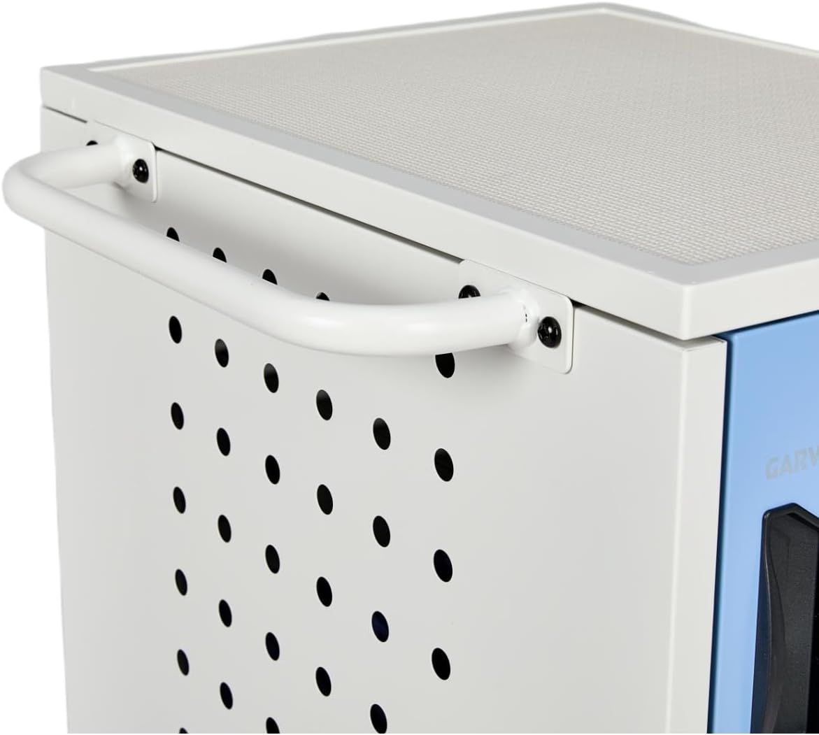 Garvee 20 Device Laptop Charging Cart/Station for Chromebook/Classroom | Up to 15.6" Screen Size, Spike Protection, Storage Charging Station with Wheels for iPads, Tablets, Office, Library - Image 3