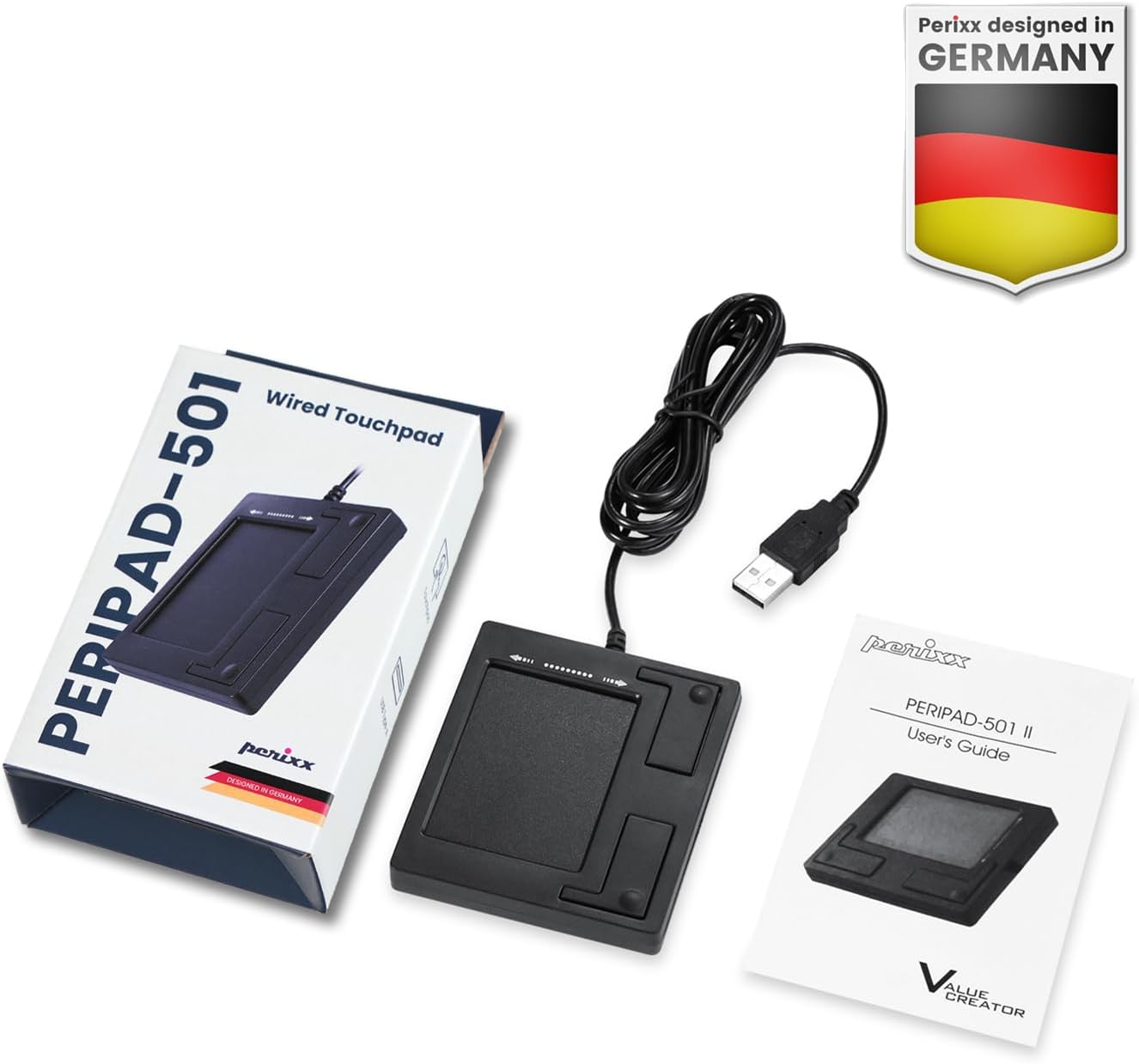 Perixx PERIPAD-501 Wired USB Touchpad, Portable Trackpad for Laptop and Desktop User, Black, Small Size (11284) - Image 6